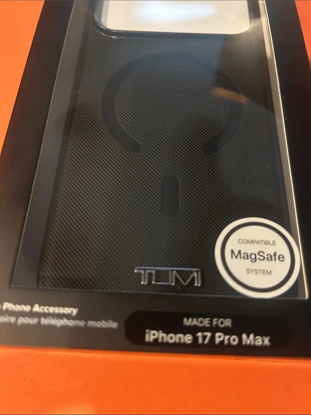 Tumi Black iPhone 17 Pro Max MagSafe Case